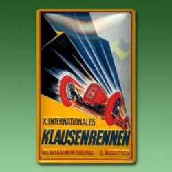 Blechschild Klausenrennen