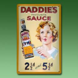 Blechschild Daddies Sauce