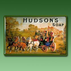 Werbeschild  HUDSONS SOAP