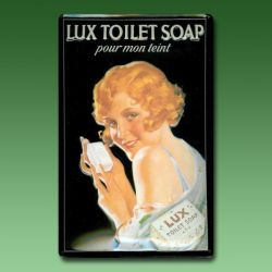 Metallschild LUX TOILET SOAP