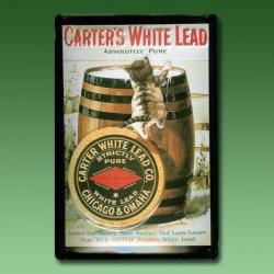 Blechschild Carters White Lead