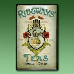 Nostalgie - Reklameschild Ridgways Teas