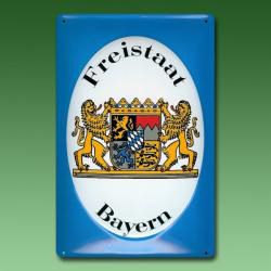 Blechschild Freistaat Bayern