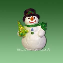 Deko - Figur Schneemann mit Weihnachtsbaum