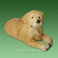 Tierfigur Liegender Labrador