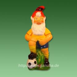 Gartenzwerg mit Fußball