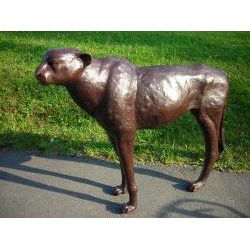 Bronzeskulptur Gepard