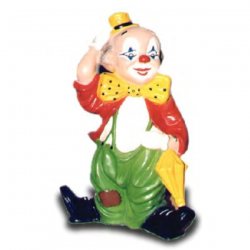 Dekorations - Figur Clown mit Schirm