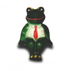 Tier - Figur Frosch mit Krawatte