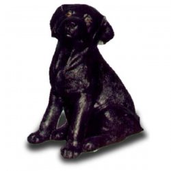 Dekorations - Figur Schwarzer Labrador - Welpe