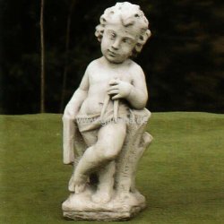 Weiße Garten-Figur Falegname