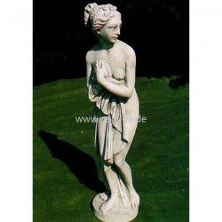 Weiße Garten-Figur Steinguss-Statue - Paolina - klein