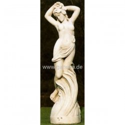 Weiße Dekofigur für den Garten Steinguss-Figur - Venere Artena