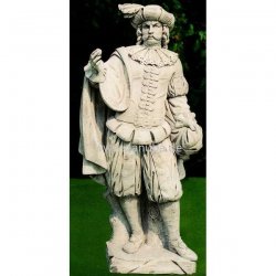 Weiße Garten-Figur Steinguss-Statue - Fortuna