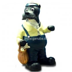 Tier - Figur Seebär mit Tasche