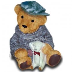 Deko - Figur Teddy - Bär mit kleinen Bären