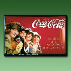 Reklameschild Coca Cola - Four Seasons