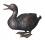 Schnatternde Ente aus Bronze