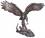 Garten-Figur Raubvogel aus Bronze
