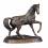 Garten-Figur Trabendes Pferd aus Bronze