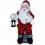 Deko - Figur Nikolaus mit Sack und Lampe