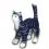 Tier - Figur Stehende Katze mit getigertem Fell