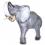 Tier - Skulptur Elefant mit erhobenem Rüssel