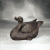 Garten-Figur Ruhende Ente aus Br...