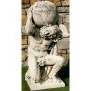 Weiße Garten-Figur Steinguss-Statue - Atlas