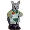 Deko - Figur Maus mit Spaten und Blume